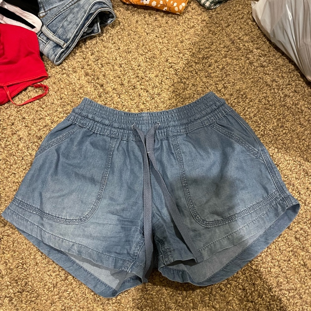 altar’d state faux denim shorts